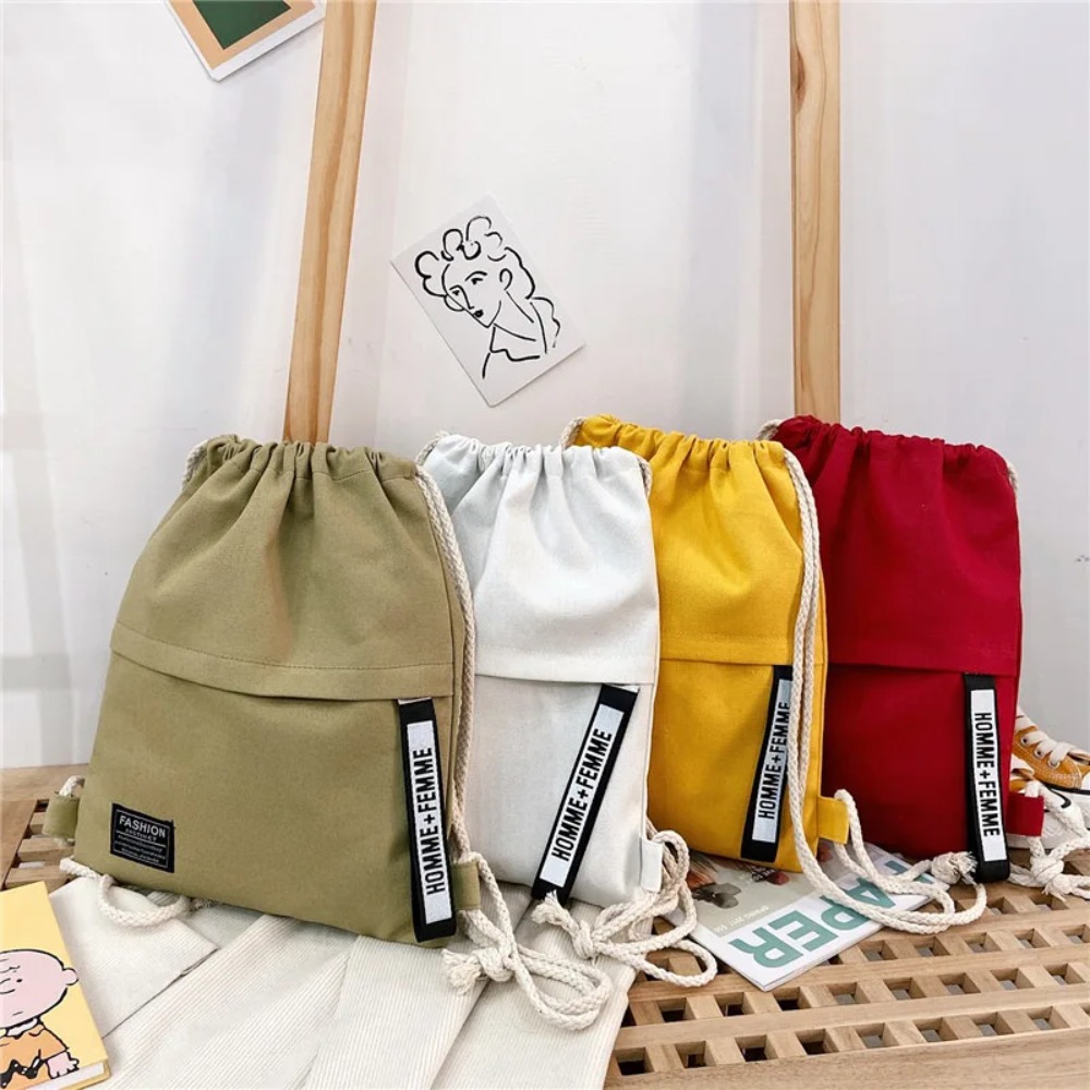 Drawstring Gym Bag - Borsa in tela per studenti Zaino