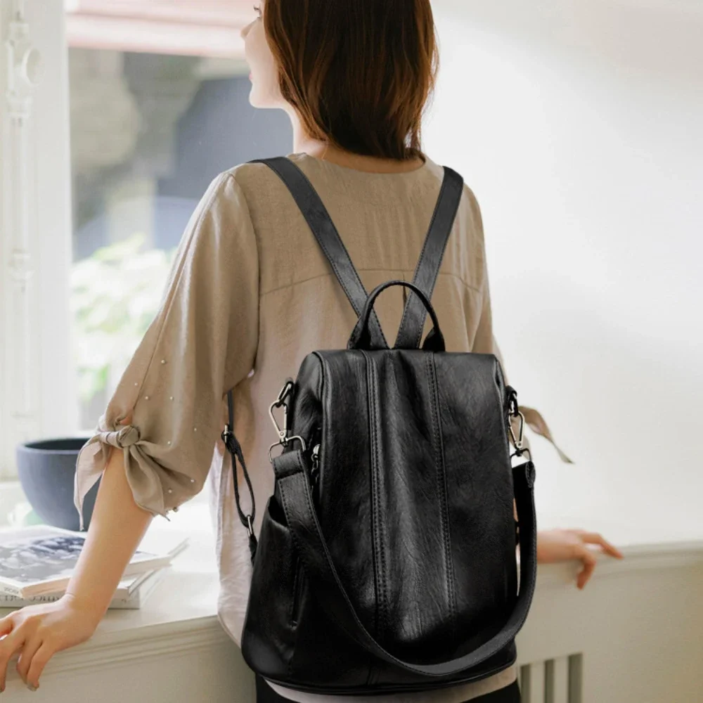 NUOVO zaino per laptop antifur - Leather Backpack Vintage recensione e prezzo